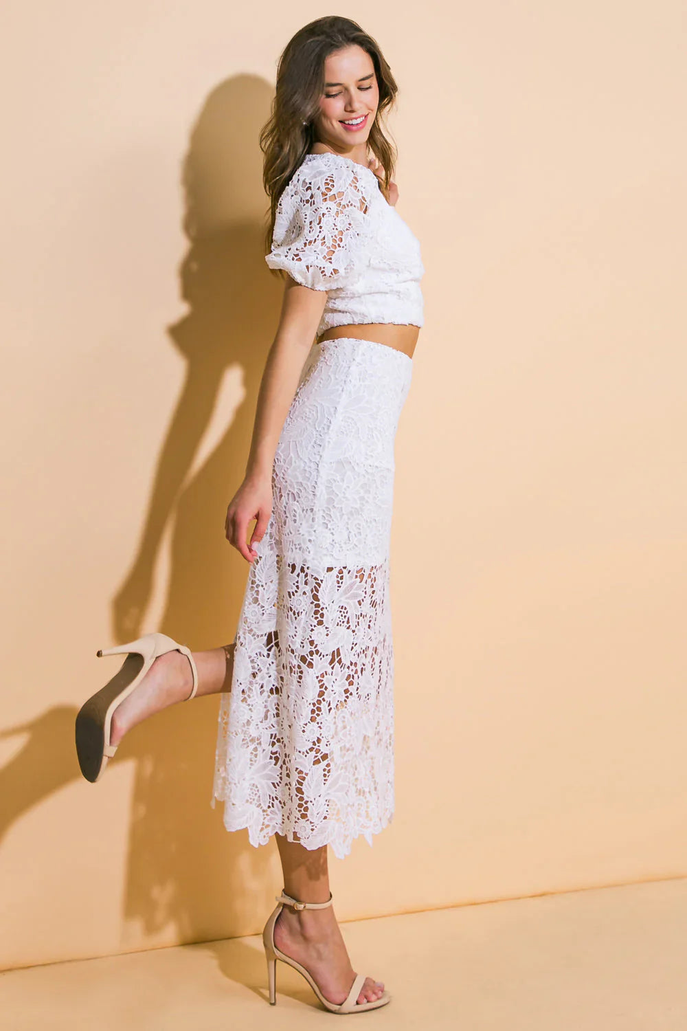 LACE REVERIE TOP SKIRT SET