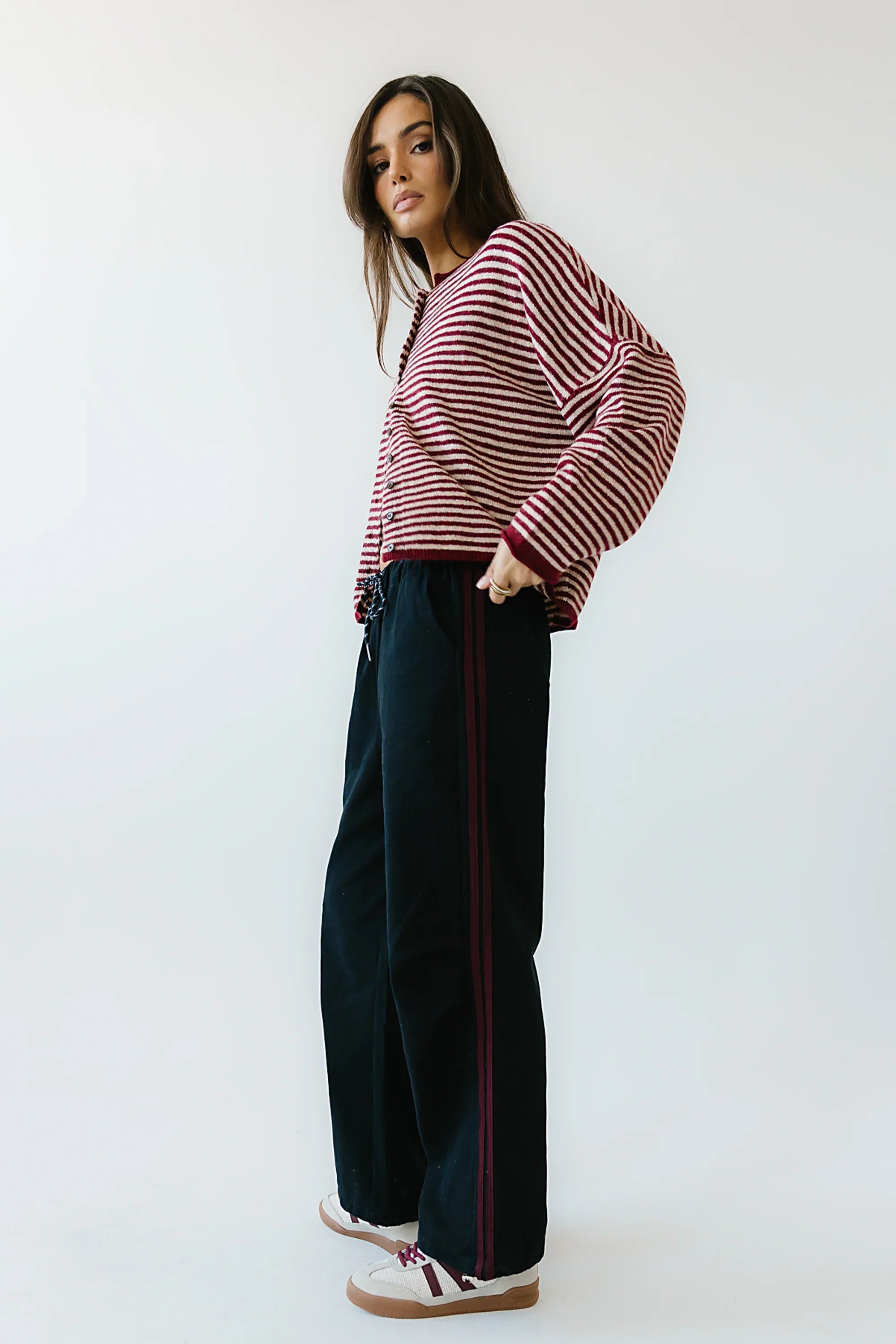 Lola Striped Sweater in Red FINAL SALE