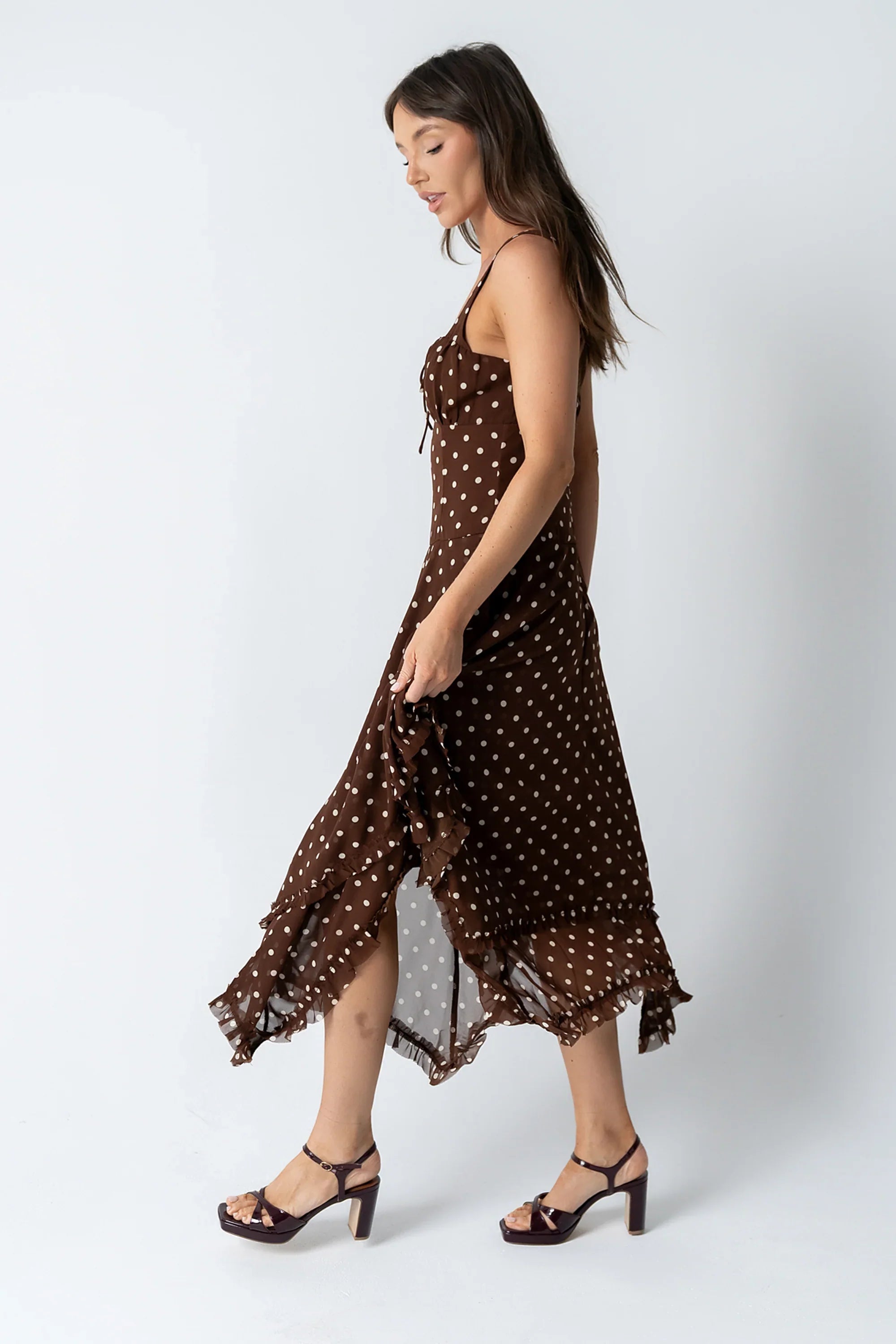Katalina Polka Dot Maxi Dress