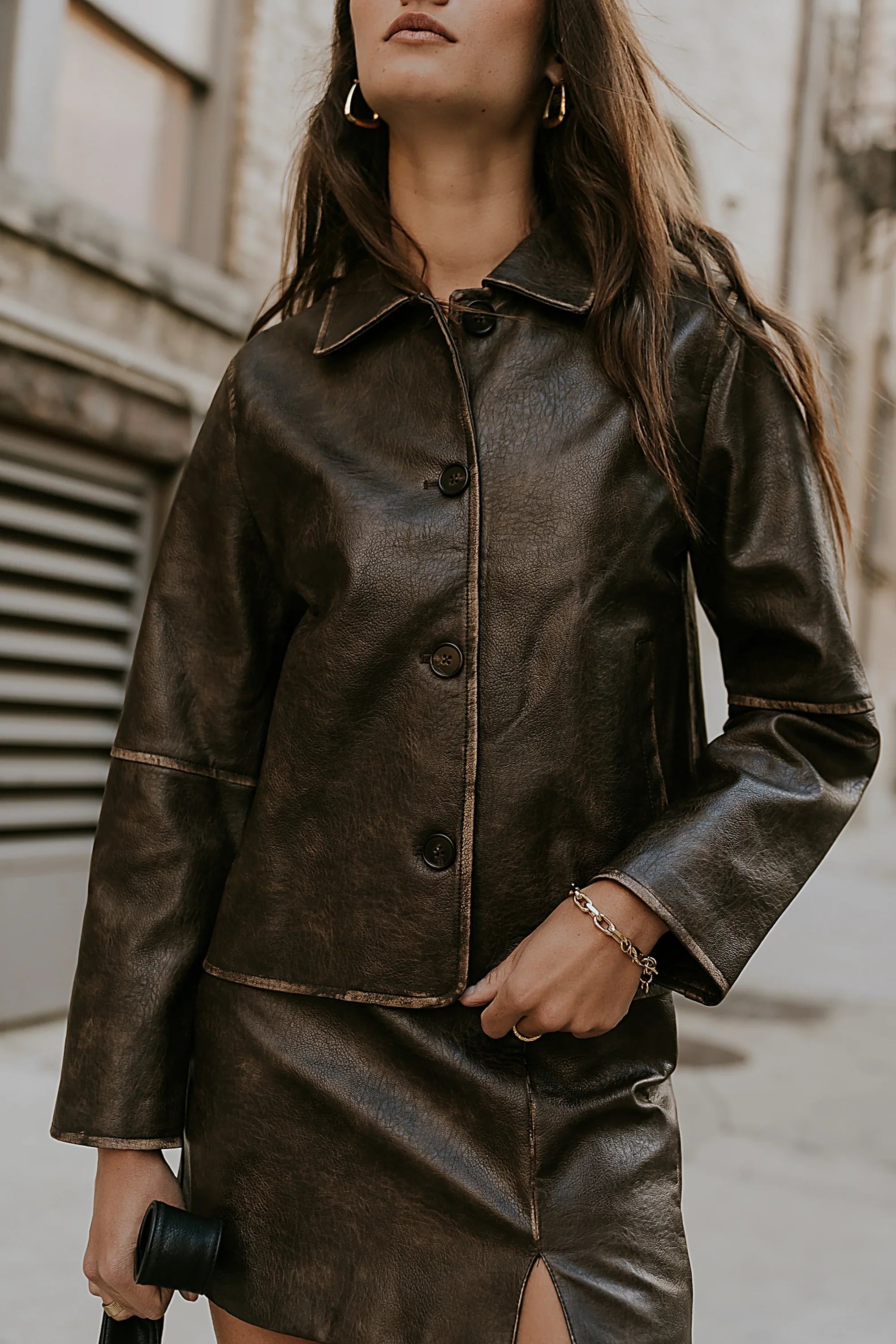 Kelsey Vegan Leather Jacket FINAL SALE