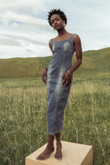 Valentini Denim Midi Dress FINAL SALE