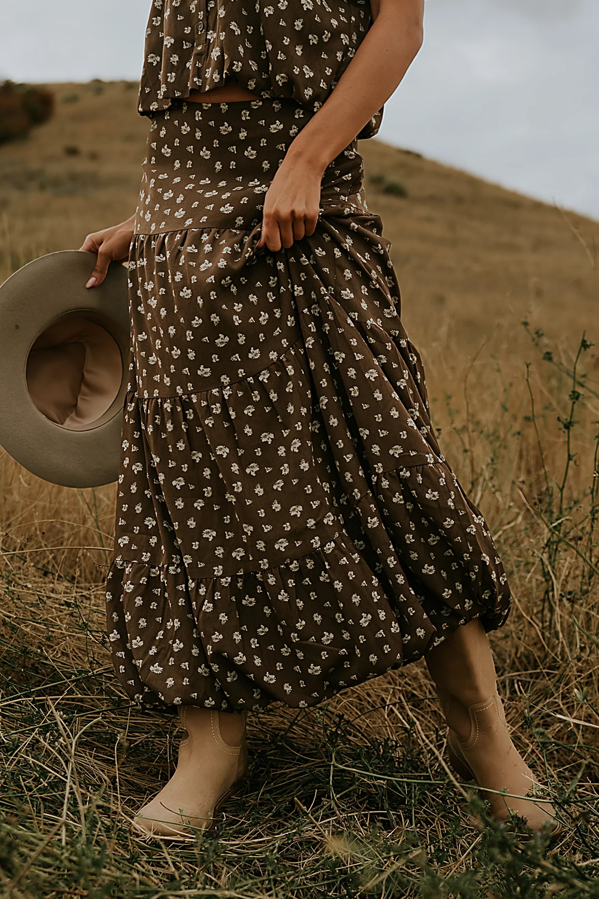 Victoria Bubble Maxi Skirt FINAL SALE