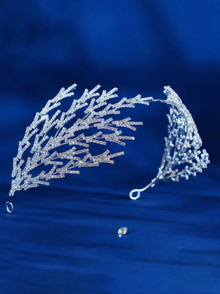 Metal Super Shiny Rhinestone Wide Headband Hair Accessories