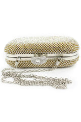 Fascinating Rhinestone With Glitter Adjustable Clutches