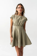 Kinzey Mini Dress in Olive
