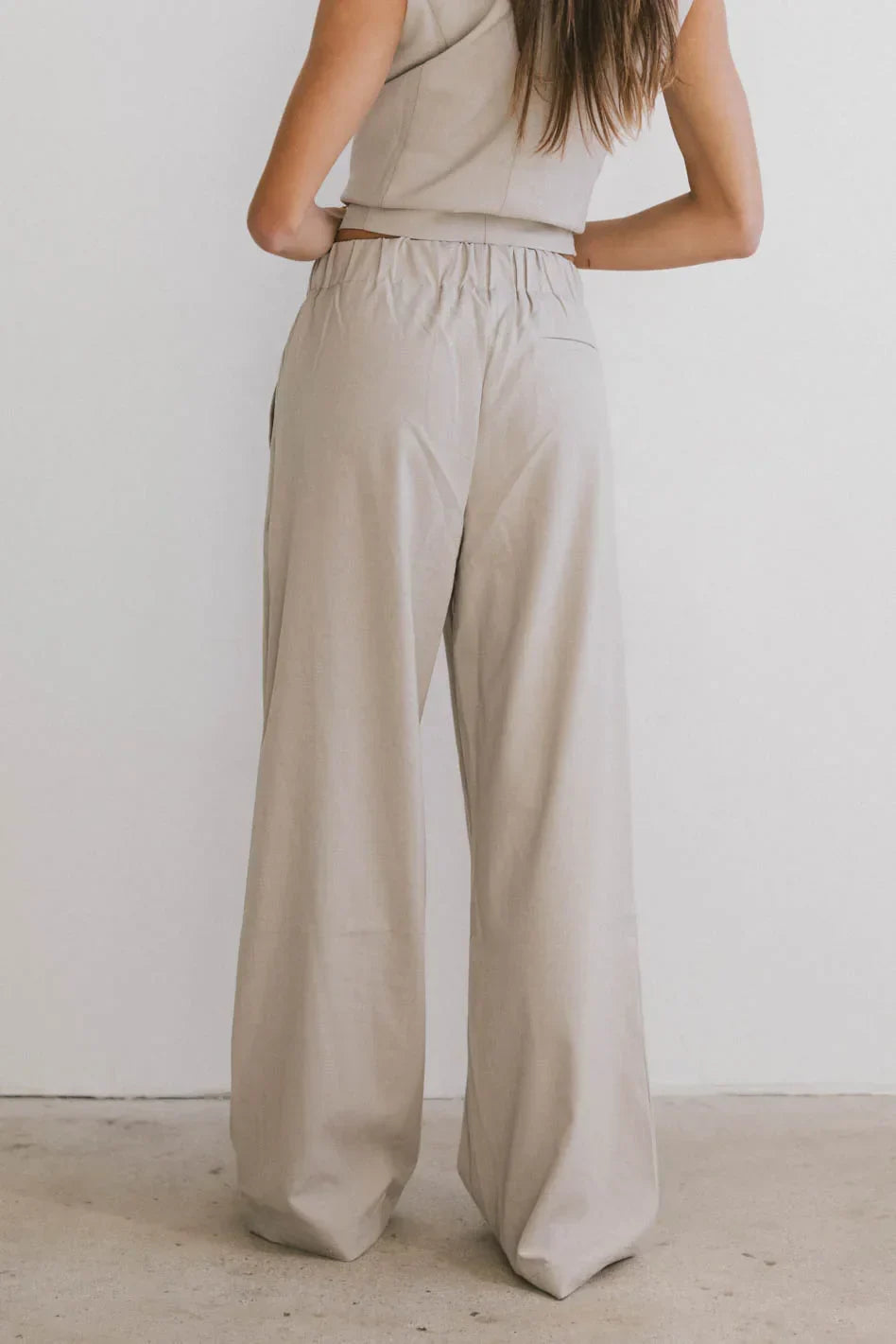 Eslyn Baggy Pants in Taupe FINAL SALE