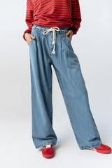 Becky Wide Leg Jeans in Denim