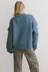 Josie Knit Sweater in Blue FINAL SALE