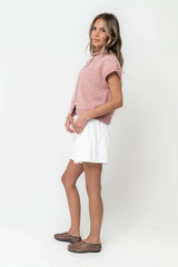 Percey Knit Cardigan in Pink