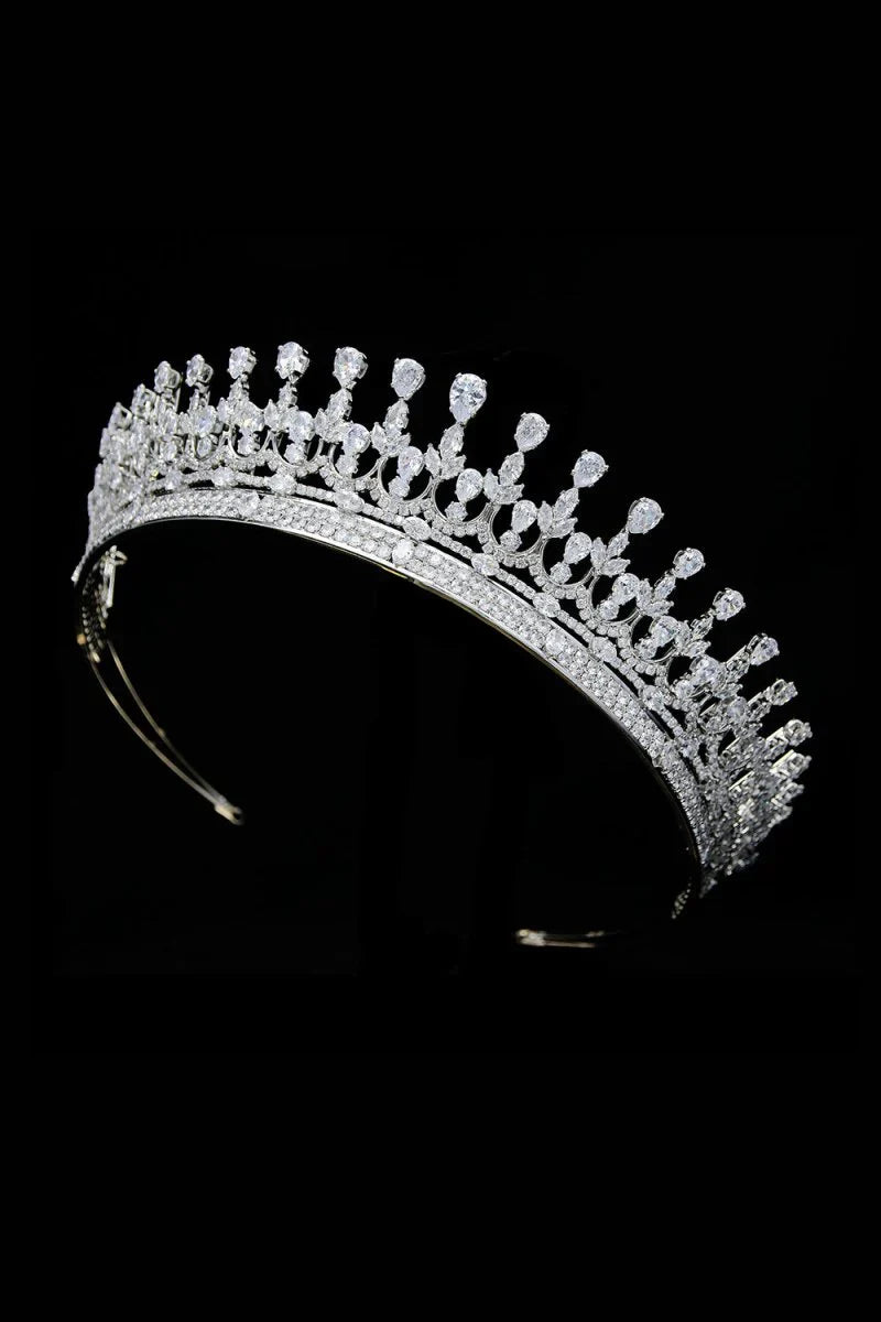 Silver Zirconia Wedding Tiara