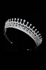 Silver Zirconia Wedding Tiara