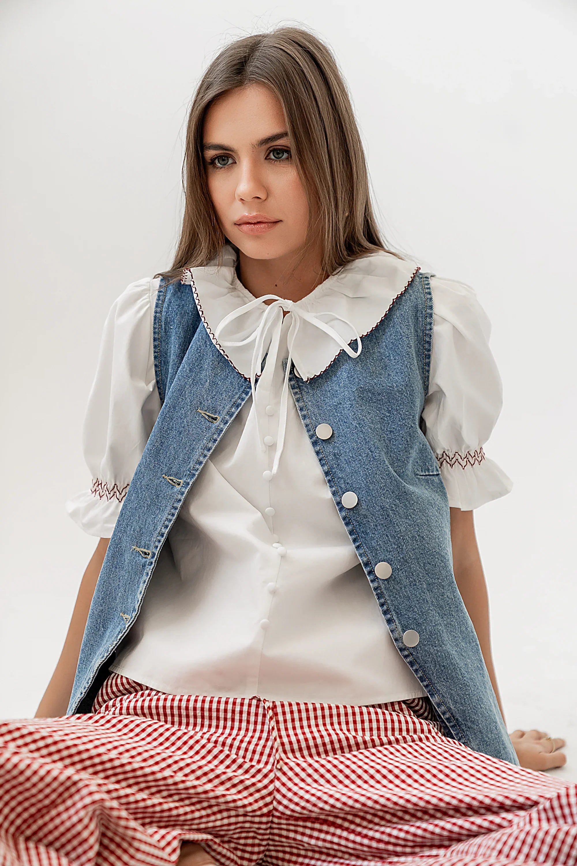 Lyra Denim Vest FINAL SALE