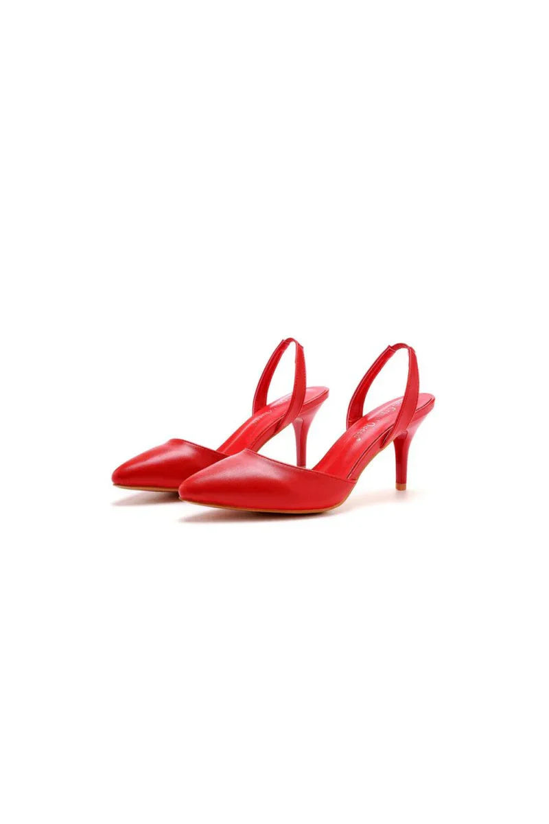 Simple Elegant Pointed Toe Stiletto Slingback High Heels