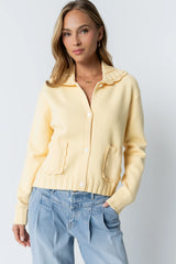 Tacie Knit Cardigan in Butter Yellow