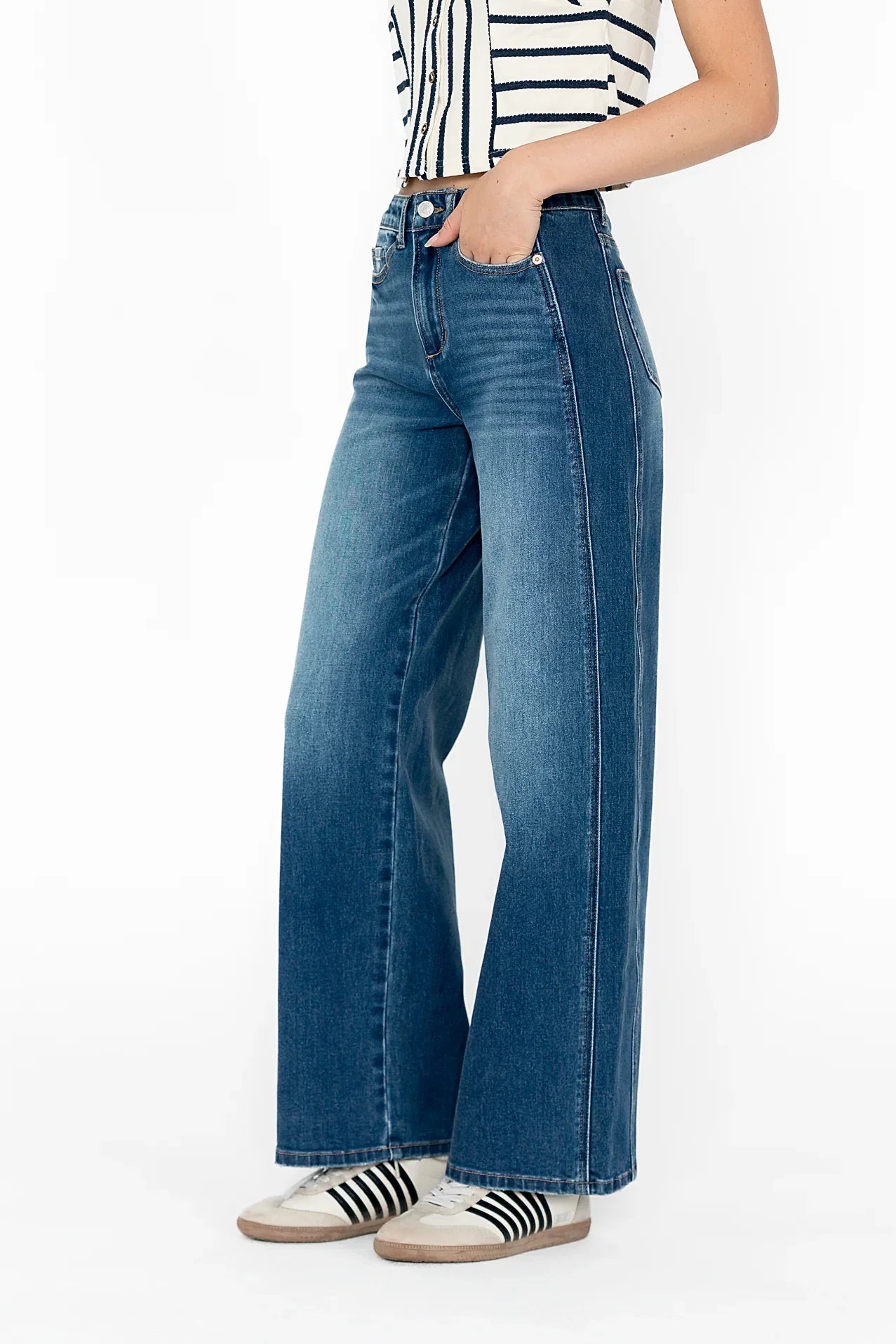 Eden Baggy Jeans in Dark Wash FINAL SALE