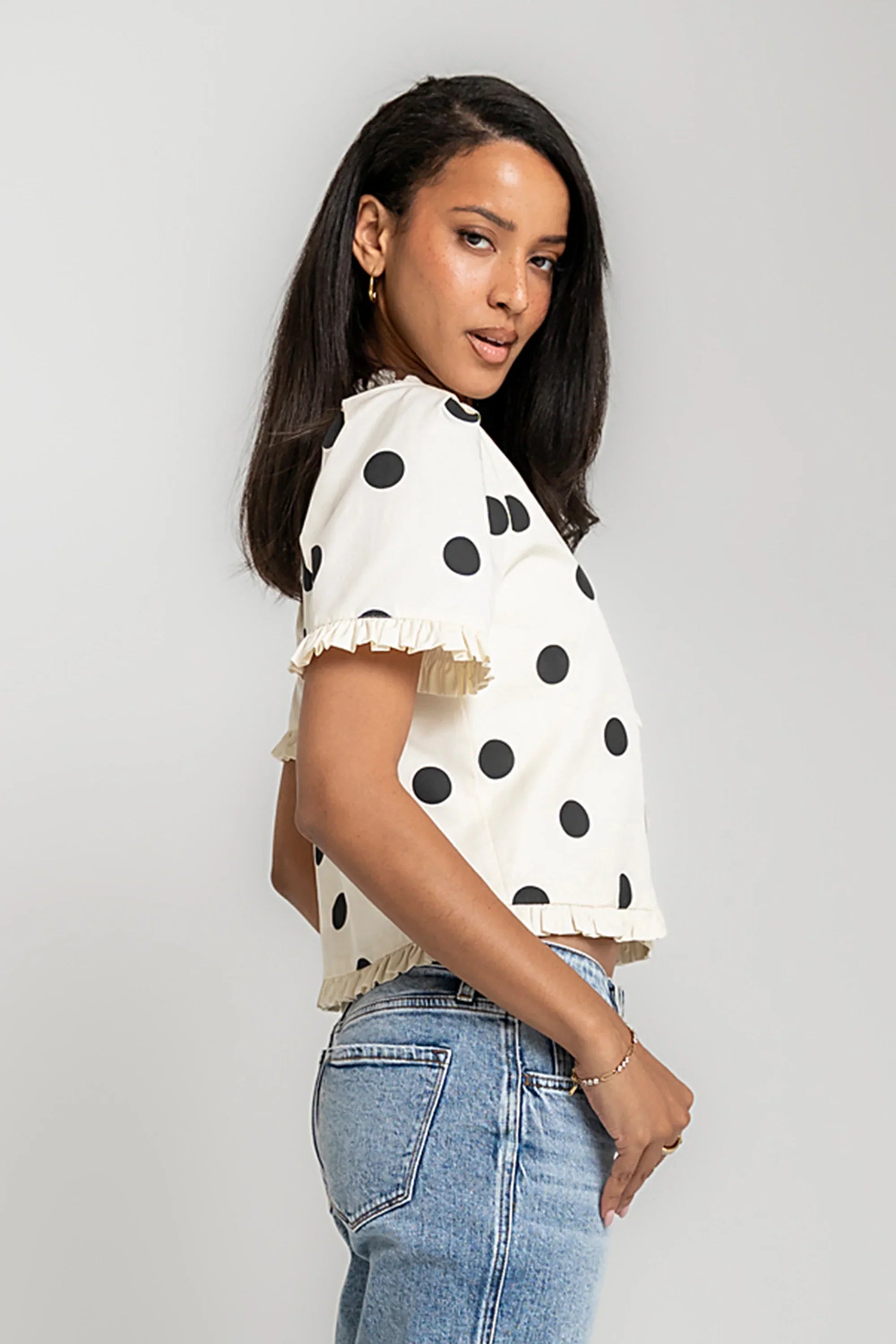 Tyla Polka Dot Blouse