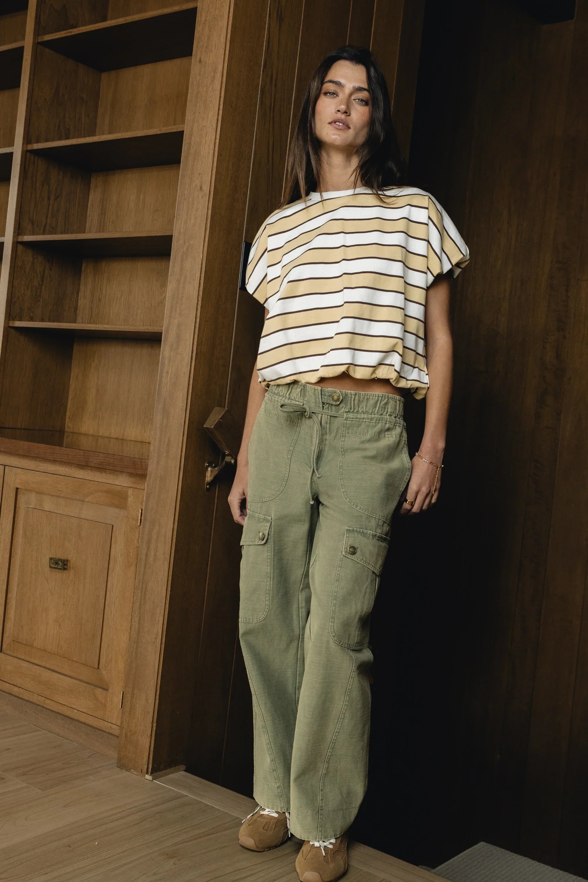 Kirsty Straight Leg Pants in Green