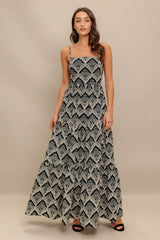 Hazelwood Garden Maxi Dress Black Ivory