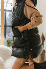 Layla Puffer Vest in Black FINAL SALE