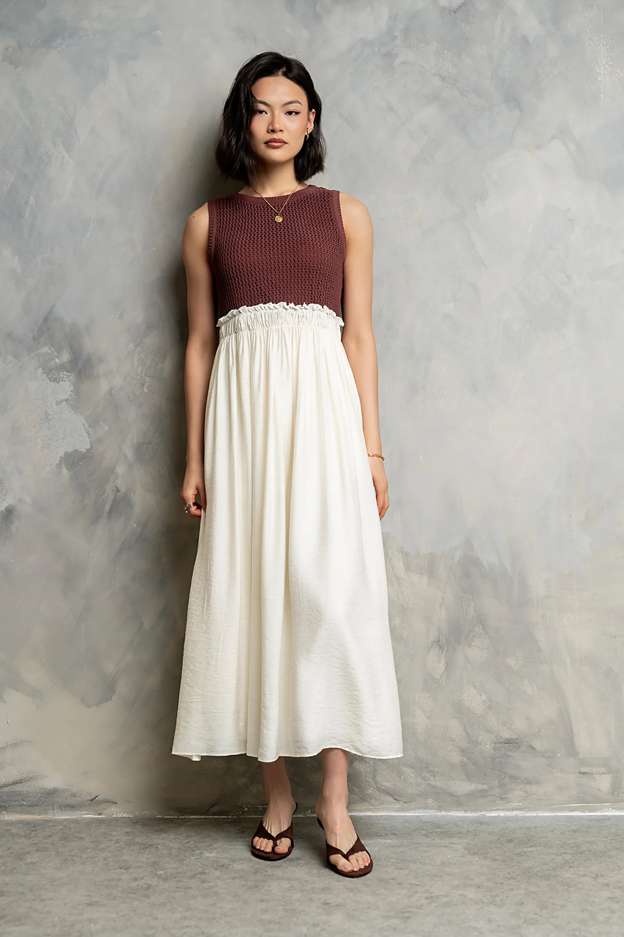 Serafina Maxi Dress in Marsala