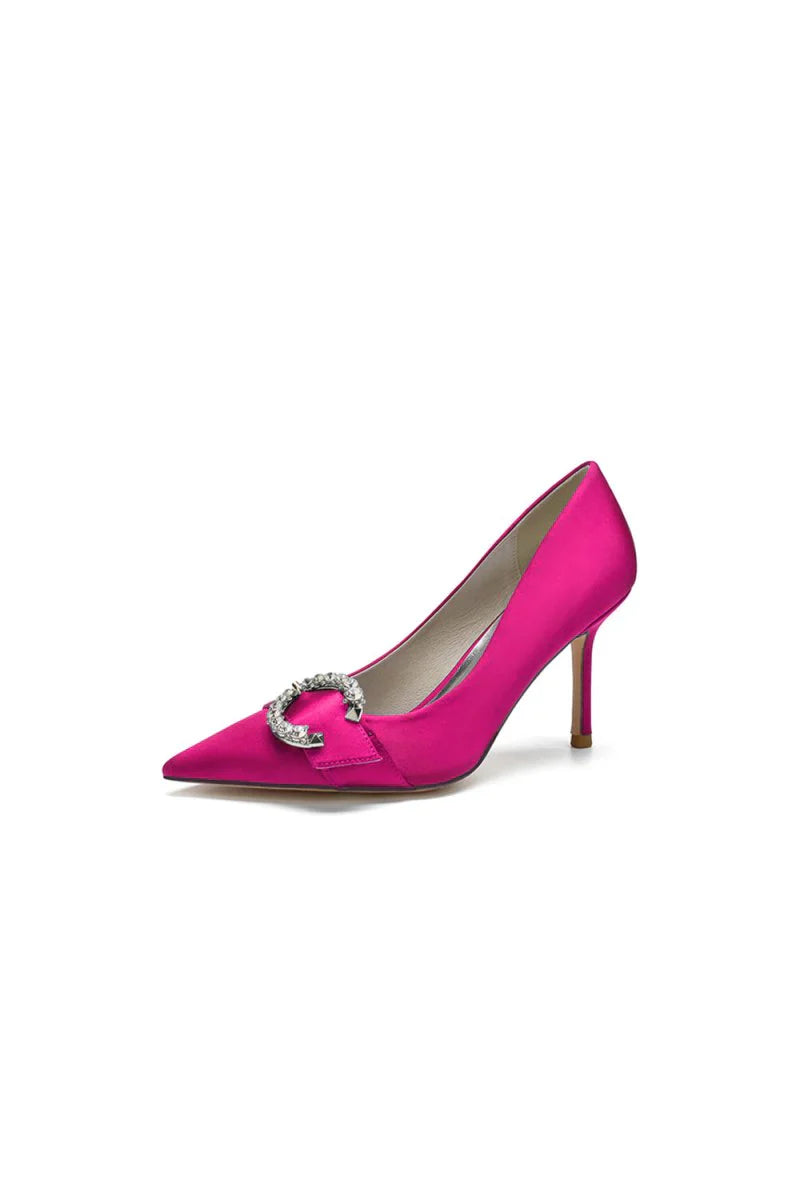 Crystal Cocktail Pointed Toe High Heels