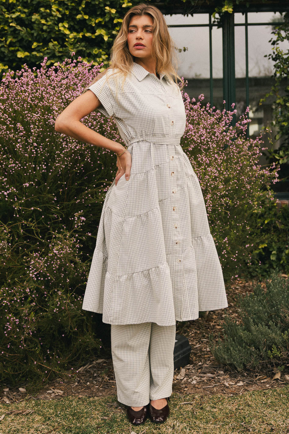Tephra Plaid Midi Dress FINAL SALE