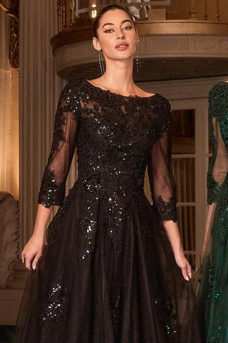 FRANCESCA GOWN BALL GOWN WITH SLEEVES