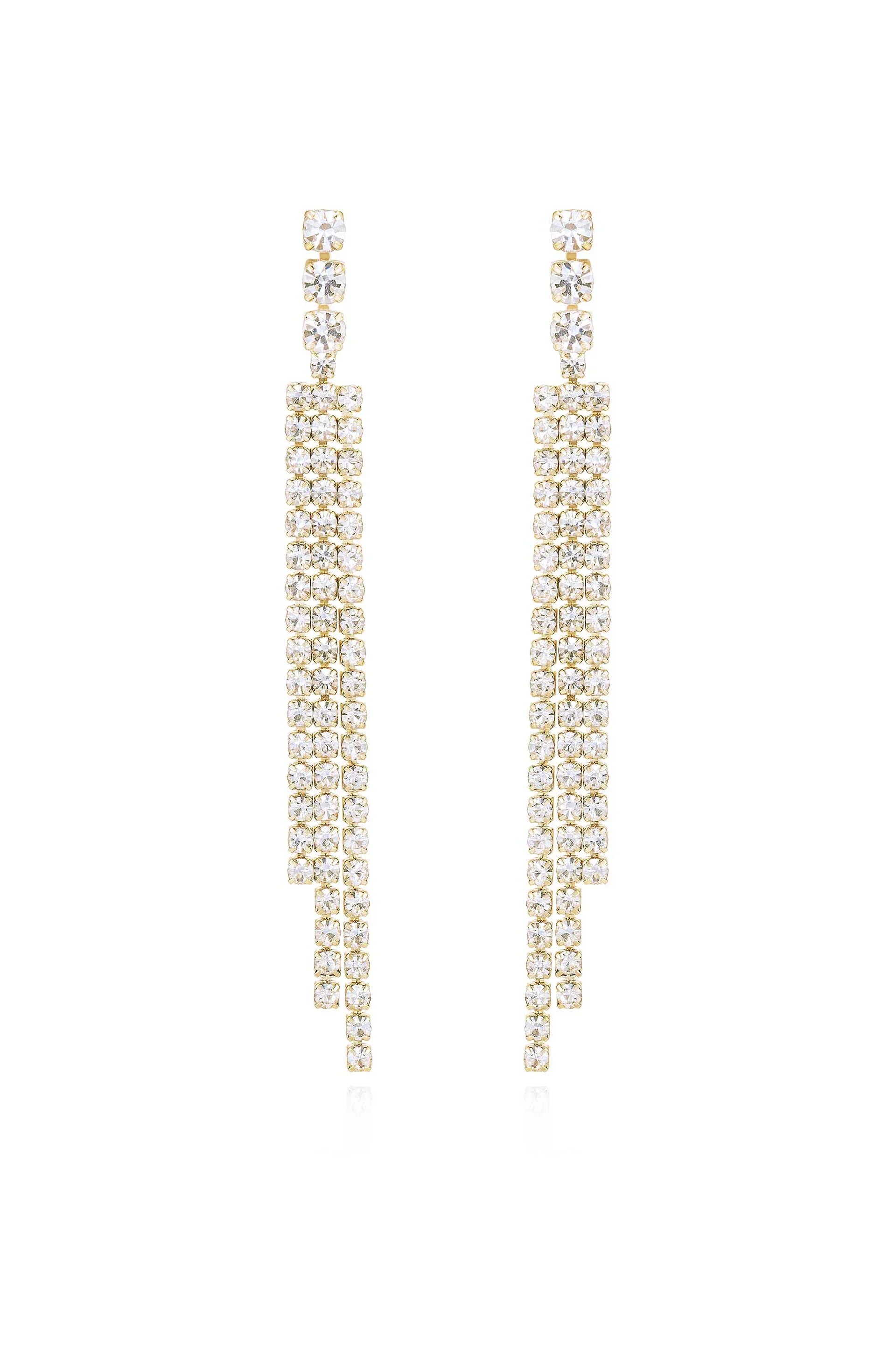 The Moment Crystal Dangle Earrings