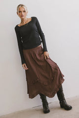 Franky Midi Skirt in Mauve FINAL SALE