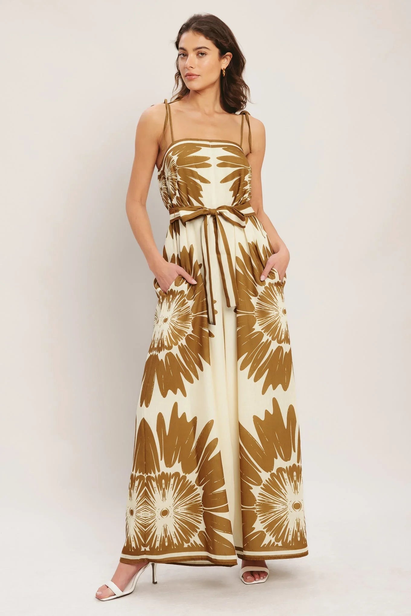 DESERT SUNBURST WIDE LEG JUMPSUIT
