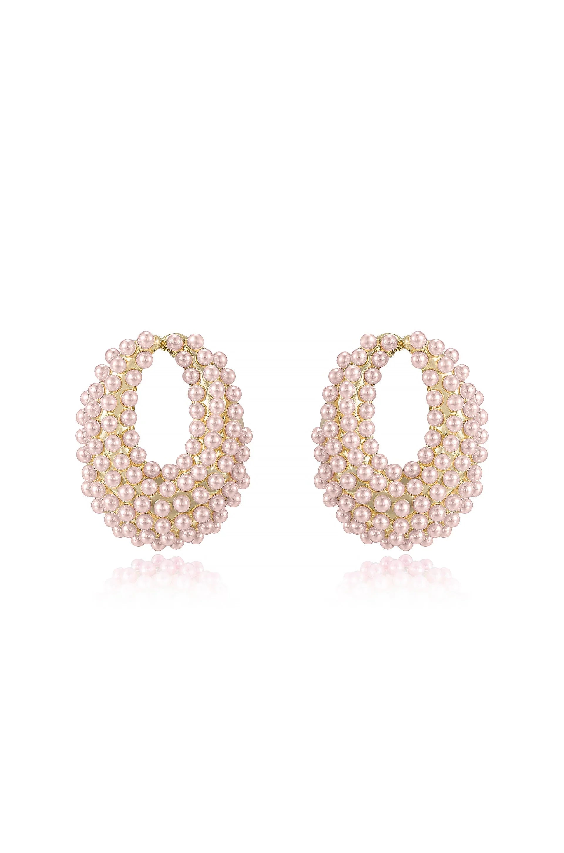 Classic Pearl Cluster Stud Earrings