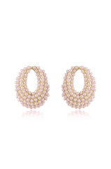 Classic Pearl Cluster Stud Earrings