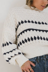 Inara Knit Sweater in Navy FINAL SALE