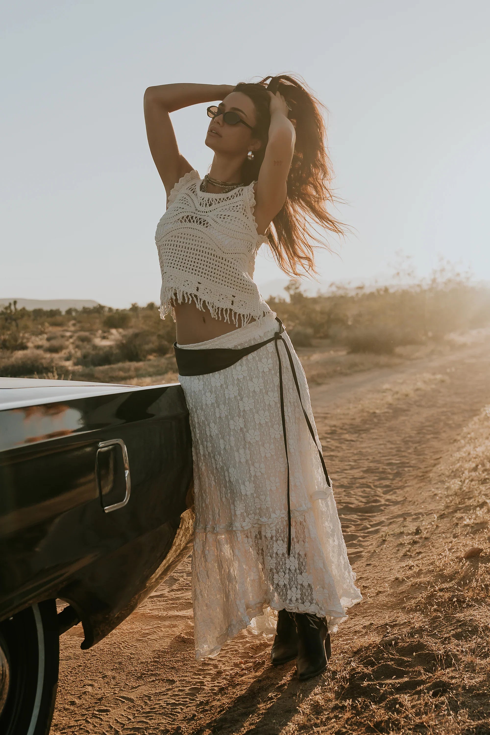 Jasmine Lace Maxi Skirt
