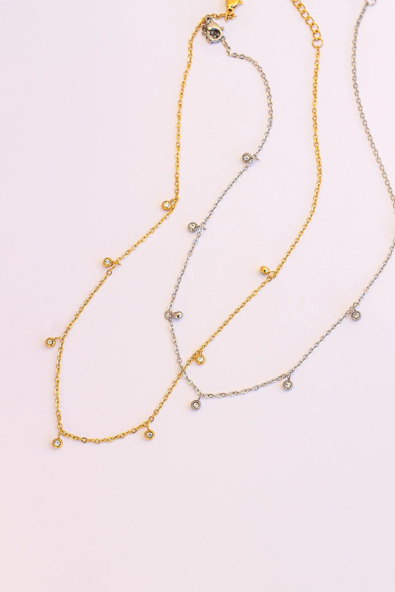 Adaline Crystal Charm Necklace