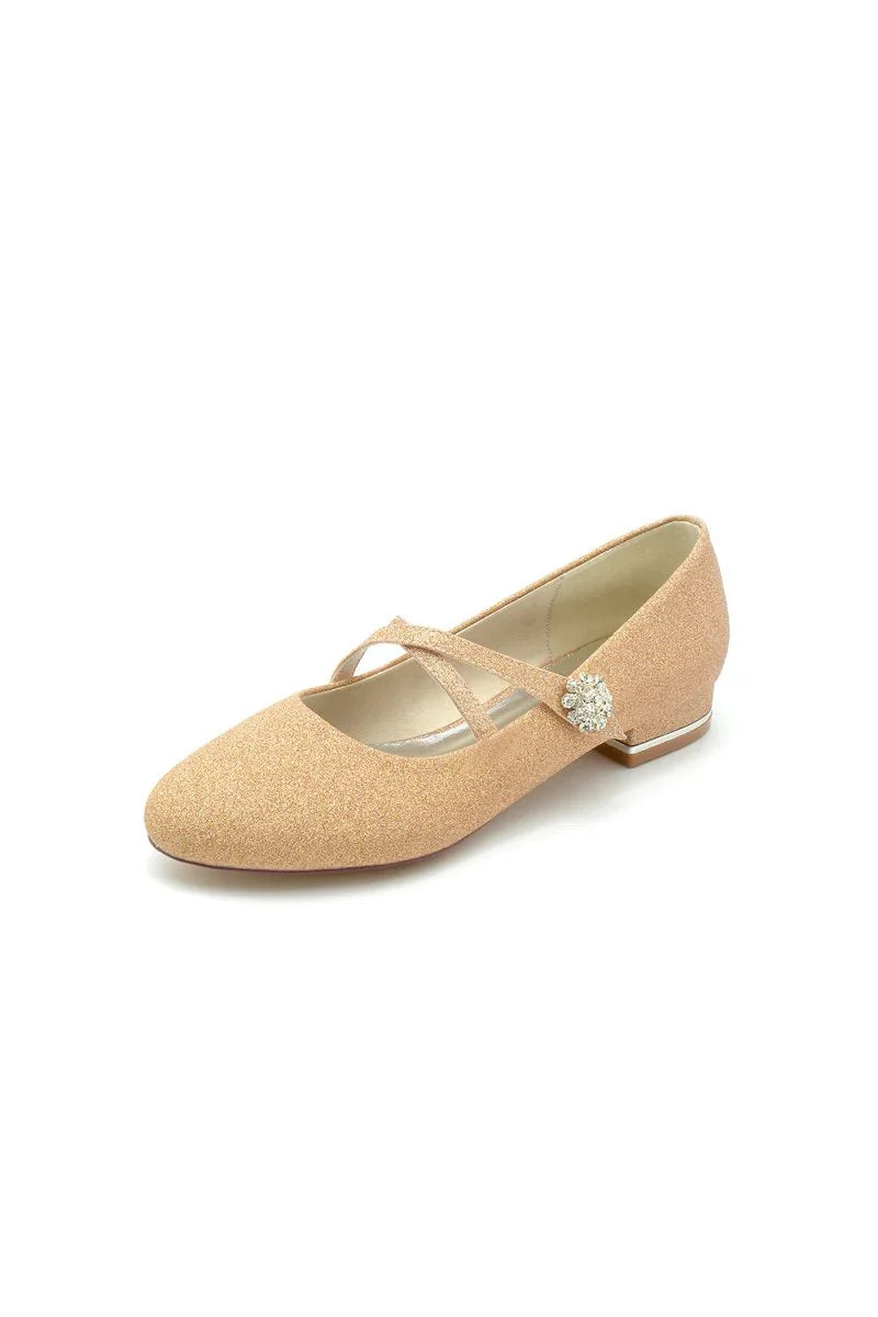 White Pointed Toe Wedding Flats