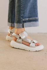 Seychelles Light Up Platform Sandals in Silver FINAL SALE
