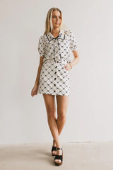 Maia Bow Collared Top FINAL SALE