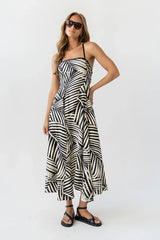 Zoelle Halter Neck Midi Dress