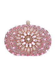 Womens All Over Crystals Sparkly Evening Clutch Bags