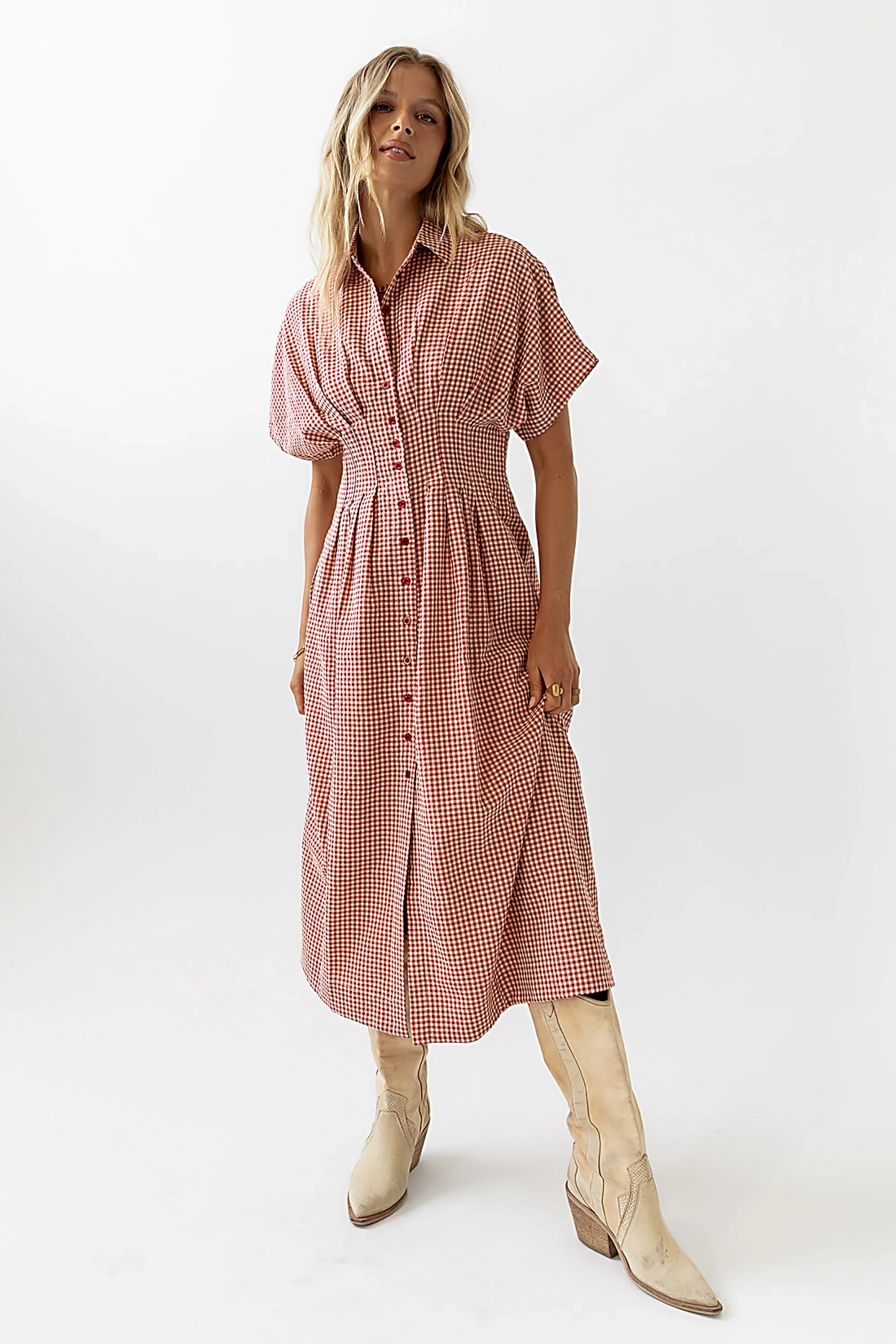 Collins Maxi Dress in Red