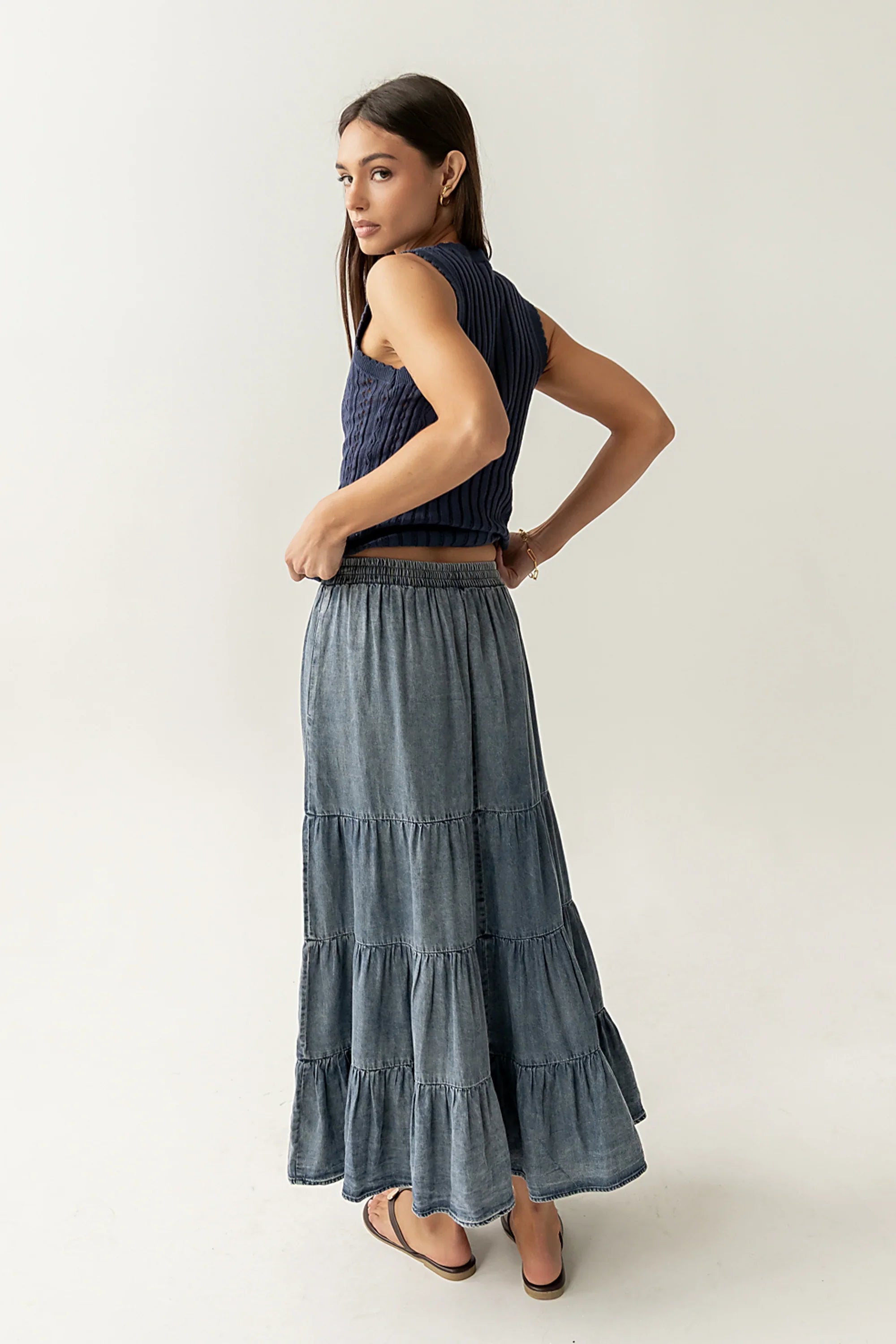 Manoella Tiered Maxi Skirt