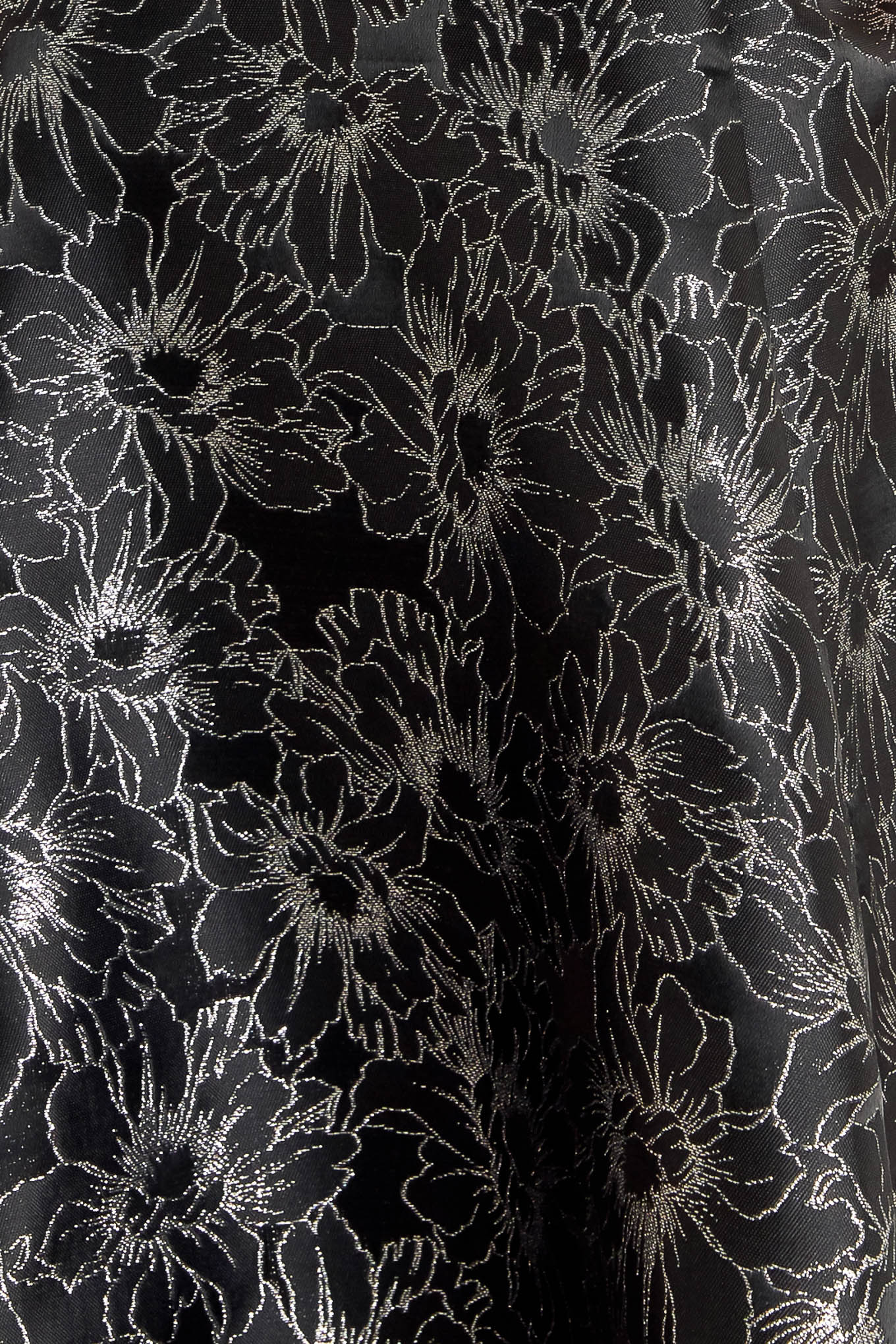 MYSTIC HOUR BLACK SILVER JACQUARD MINI DRESS