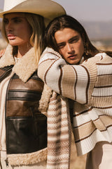 Kandy Half Zip Sweater in Ecru FINAL SALE