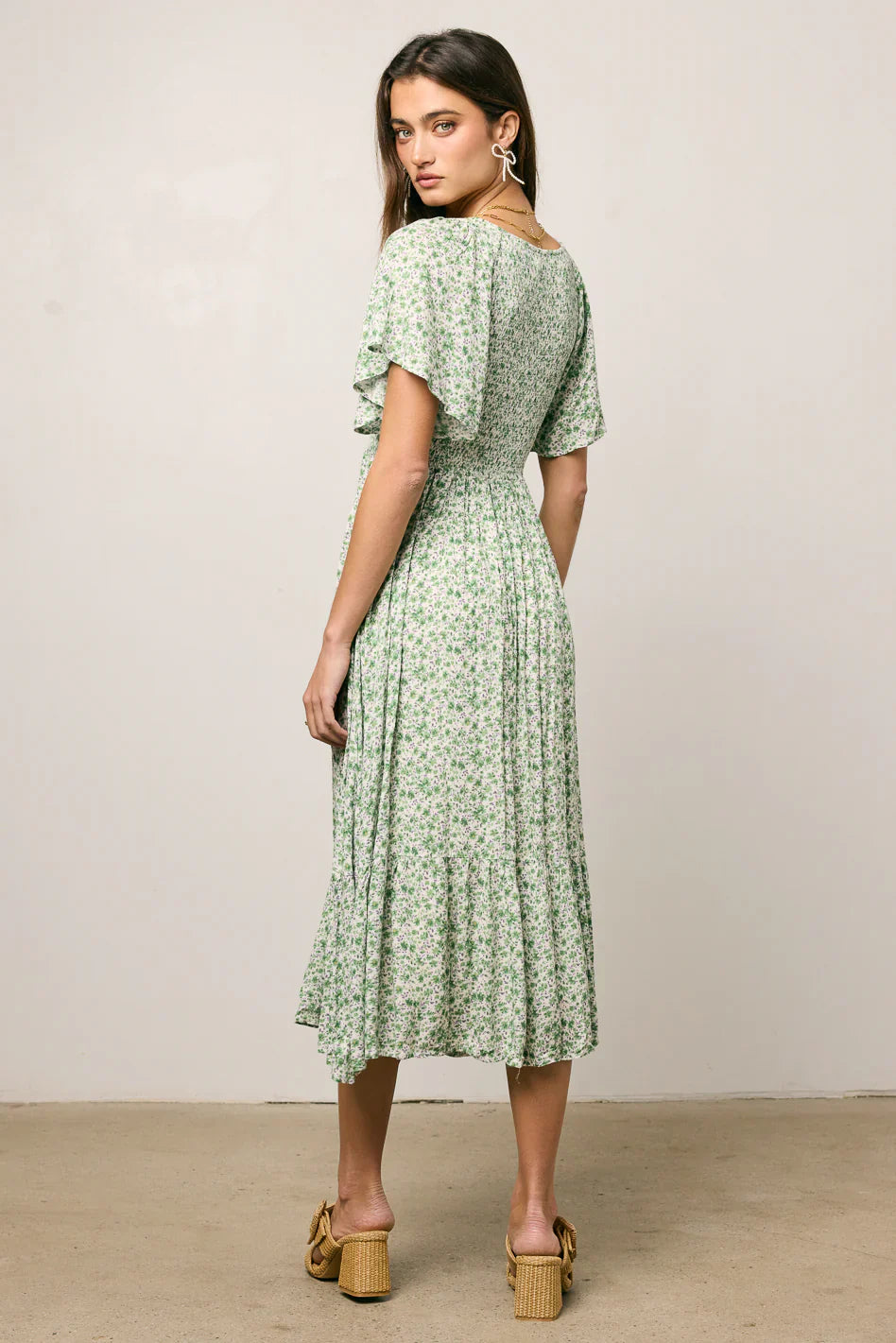 Lily Smocked Midi Dress FINAL SALE