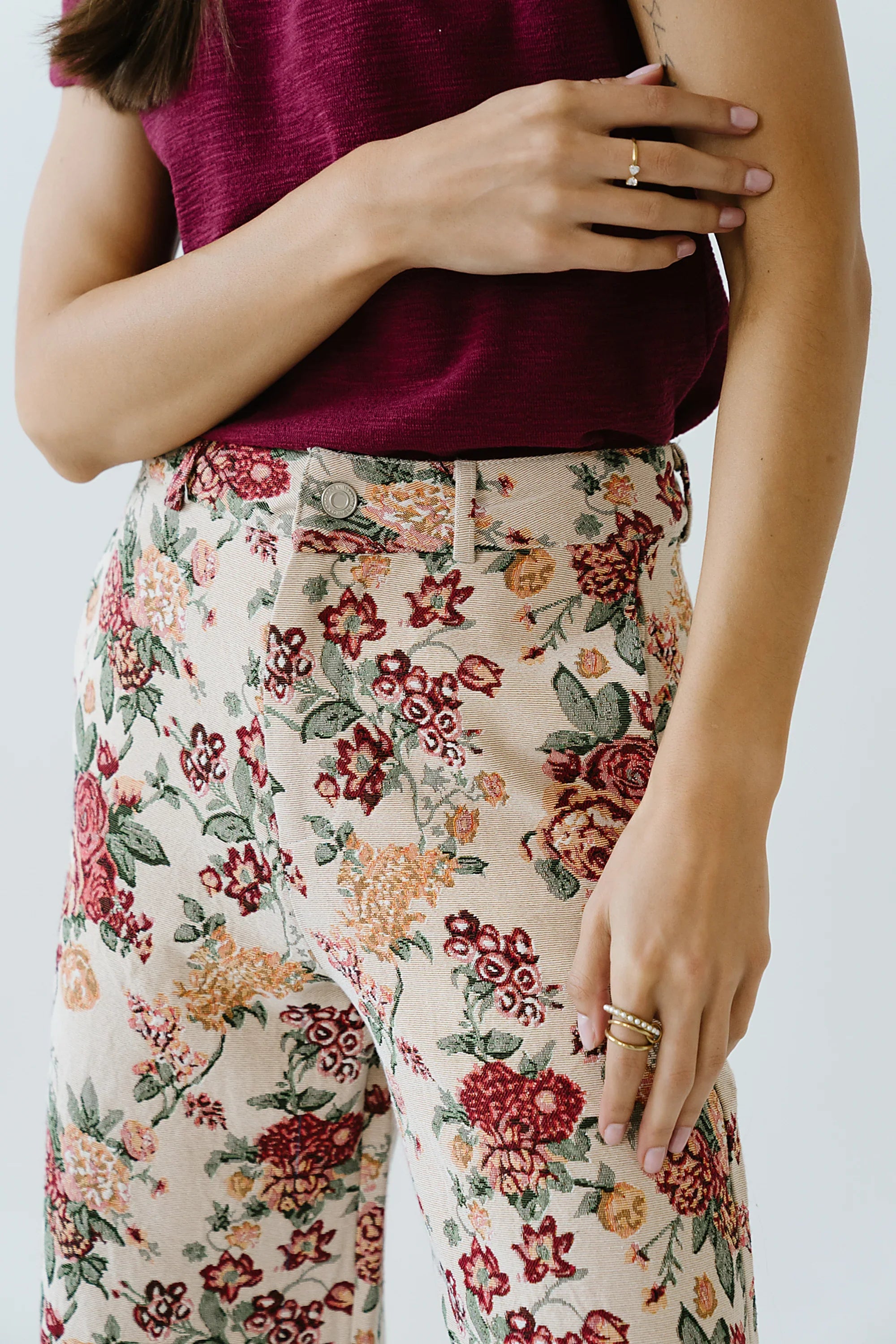 Joanna Floral Wide Leg Pants FINAL SALE