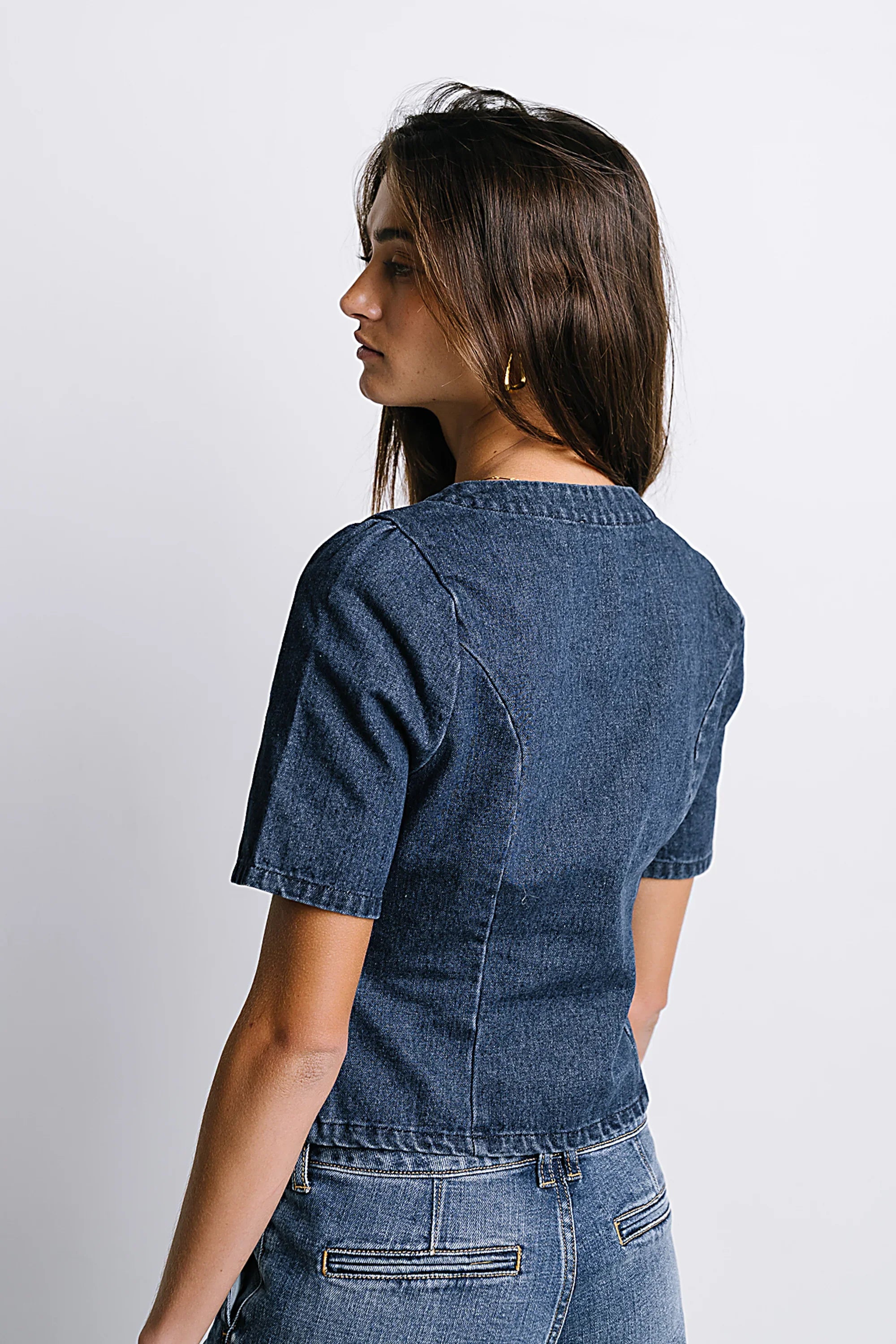 Sadie Denim Button Up