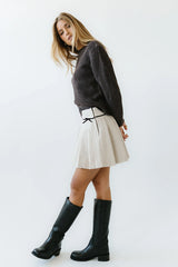 Bostyn Knit Sweater in Brown FINAL SALE