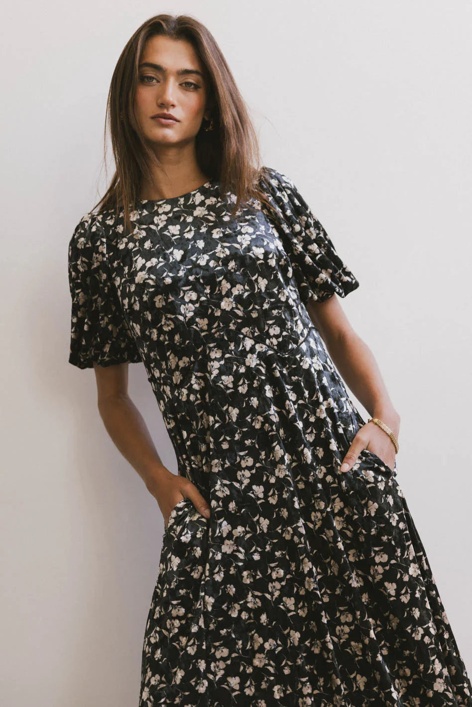 Serena Velvet Midi Dress FINAL SALE