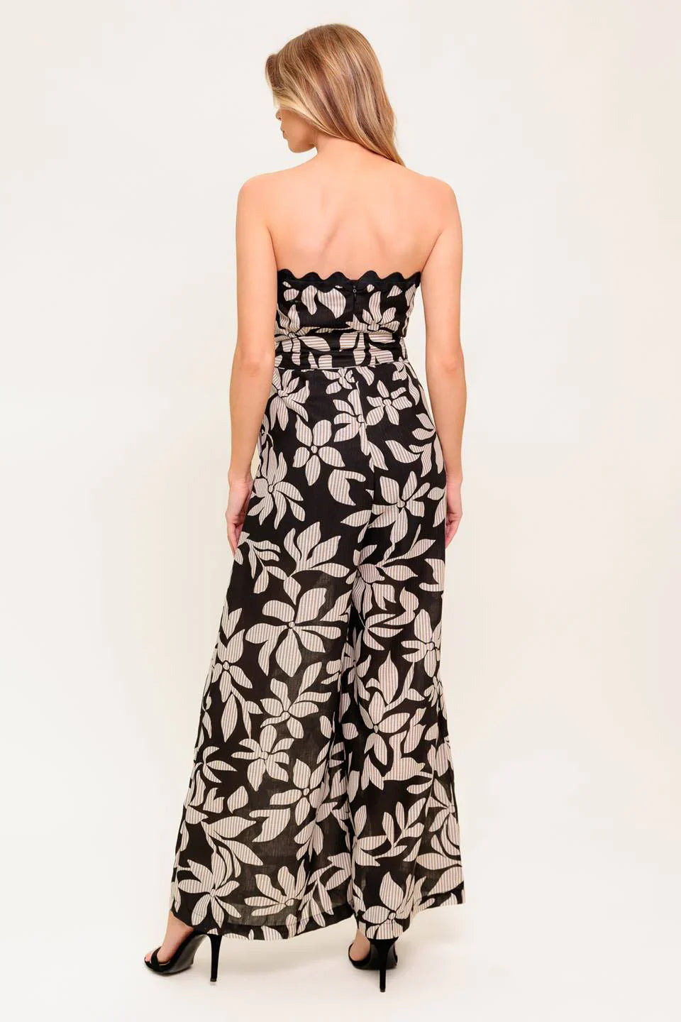 ZARIA STRAPLESS JUMPSUIT BLACK